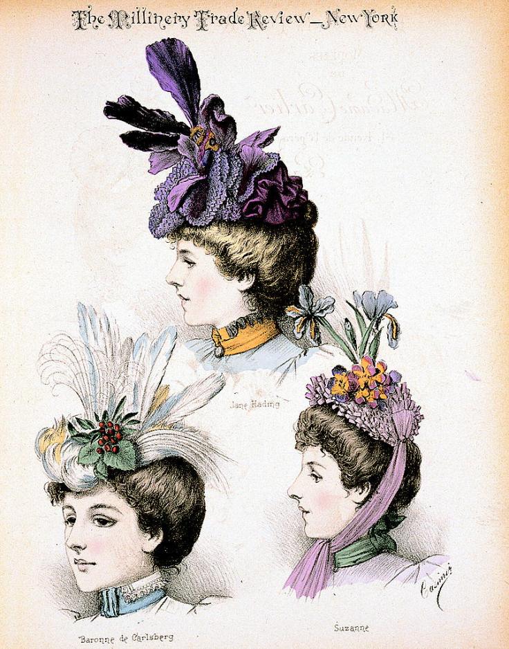 1897-February-Millinery_Trade_Review-Modeles_de_Madame_Carlier-WikiCommons